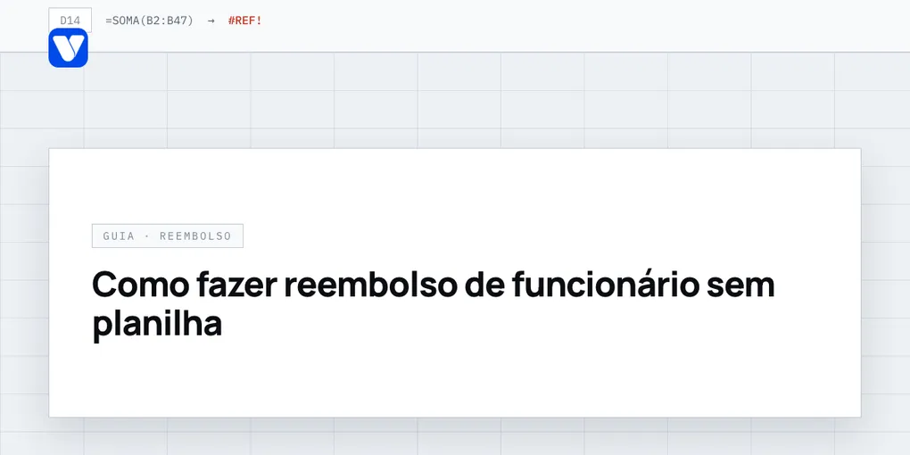 Como fazer reembolso de funcionário sem planilha